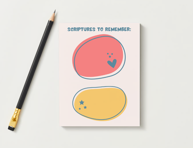 "Scriptures to Remember" Notepad