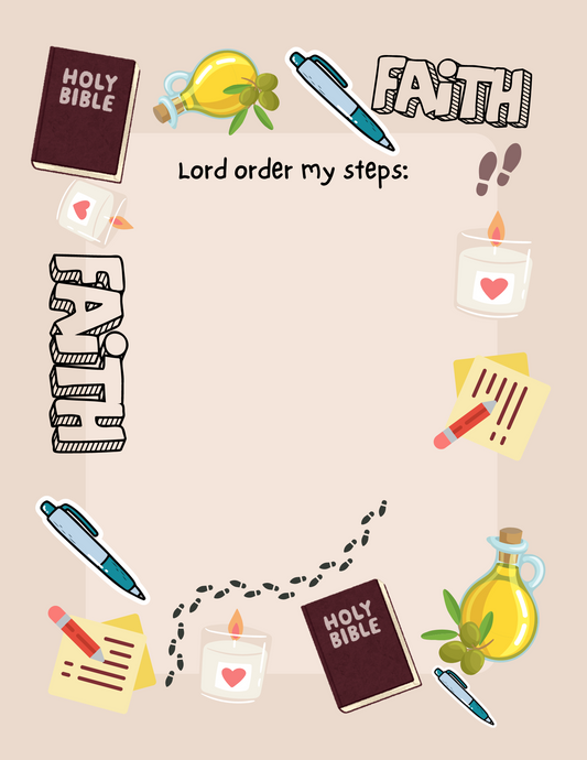 "Order my Steps" Notepad