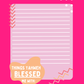 "Things Yahweh Blessed me With" Notepad