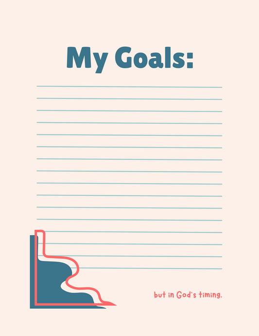 "My Goals" Notepad