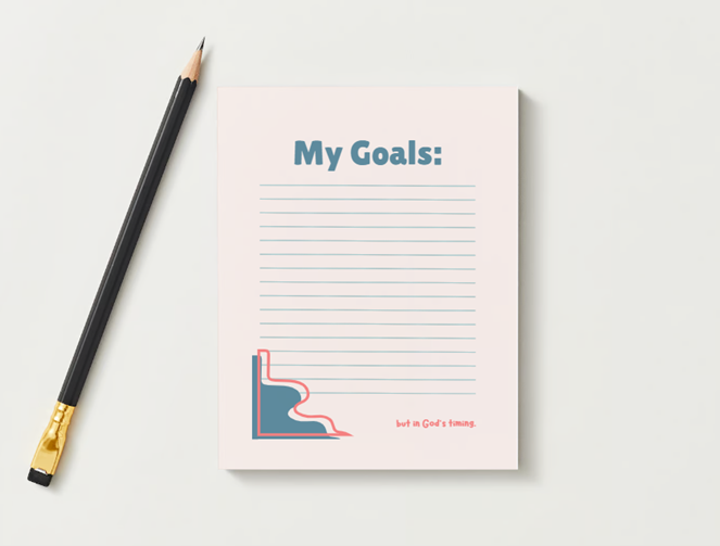 "My Goals" Notepad